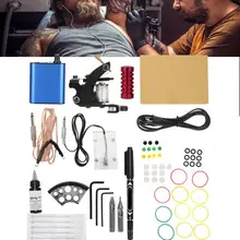 Набор для татуировки, набор для татуировки, иглы, ручка, педаль, пигмент, крюк, линия питания, инструмент, 90-265 в, набор для роторной татуировки