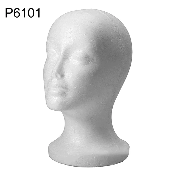 Styrofoam Mannequin Head Model Sunglasses Eyeglass Stand Hat Cap Display Holder 1