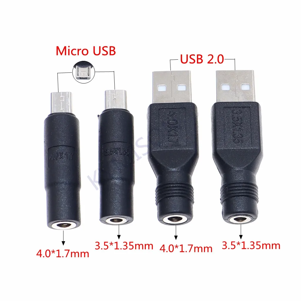 Kirkegård gradvist Forfatter Micro Usb Male Dc Power Jack 5.5 2.1mm | Dc Plug Micro Usb Female Connector  - Usb 2.0 - Aliexpress