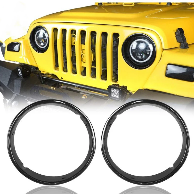 Накладка для фар 1997-2006 Jeep Wrangler TJ, черный