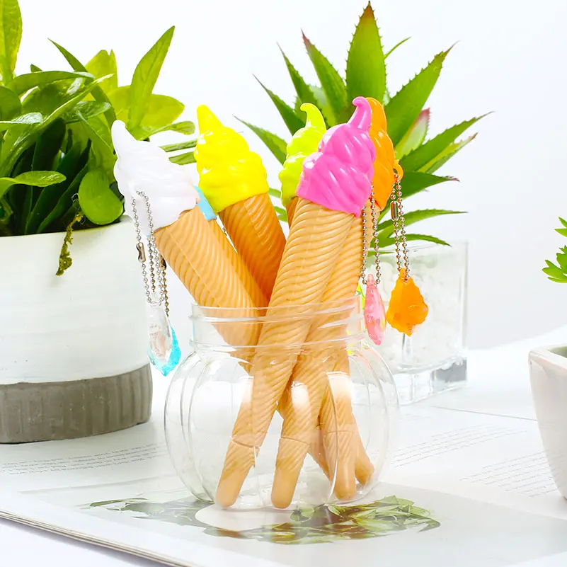 

12pcs Candy Colored Ice Cream Gel Pen Creative Cute School Office Accessory Kawaii Stationary Shop Thing Stationery Material Bts
