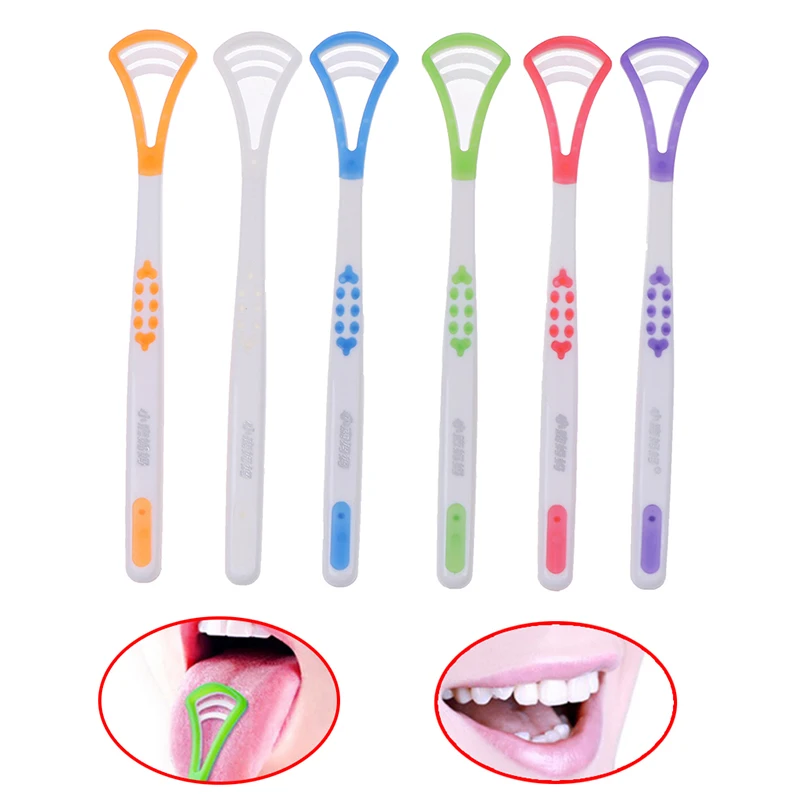 1pcs Tongue Brush Tongue Cleaner Scraper Cleaning Tongue Scraper For Oral Care Keep Fresh Breath Dental Care Tongue Clean Tool