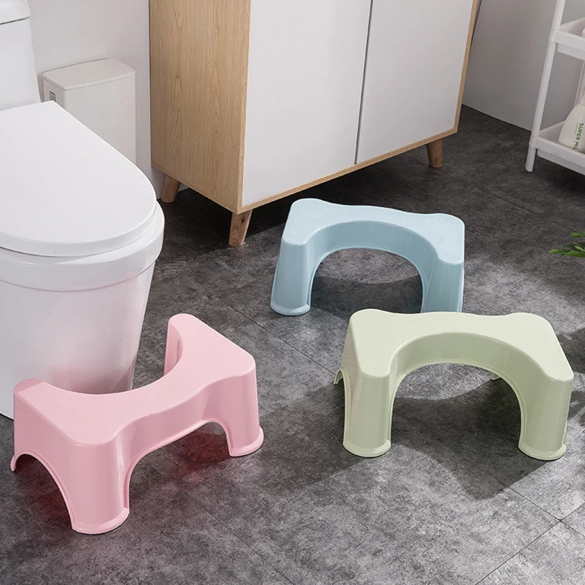 Plastic Squatting Stool Toilet Stool Bathroom Toilet Step Stool for Kids Adults 17cm height plastic step stool