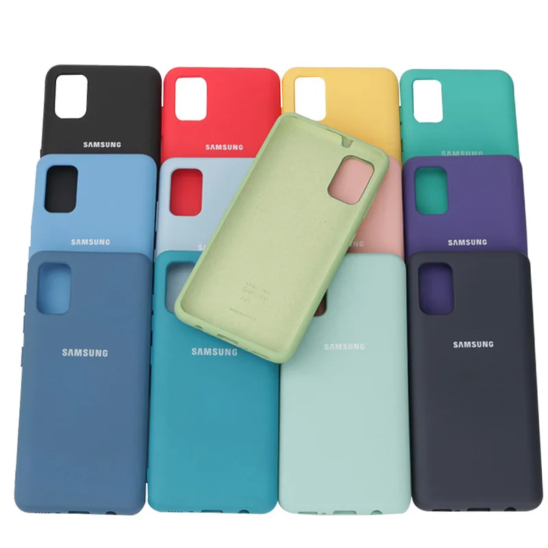 Original Samsung Galaxy A41 Case For Samsung a41 Cover soft Liquid Silicone Phone Case For Samsung Galaxy A 41 personalised flip phone case