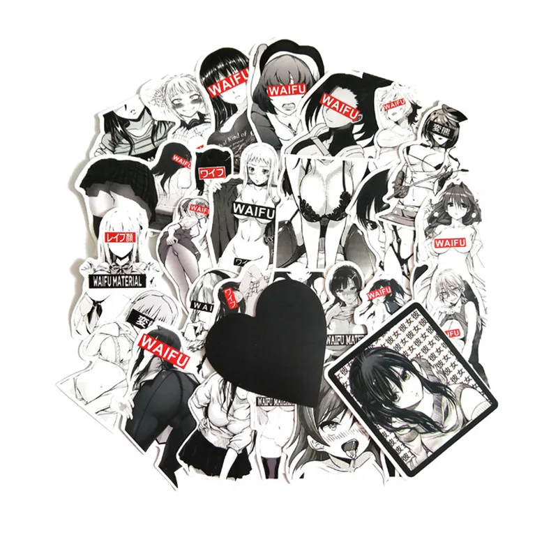 

TD ZW 30Pcs/lot Girl Stickers Decal For Snowboard Luggage Car Fridge Car- Styling Laptop Stickers