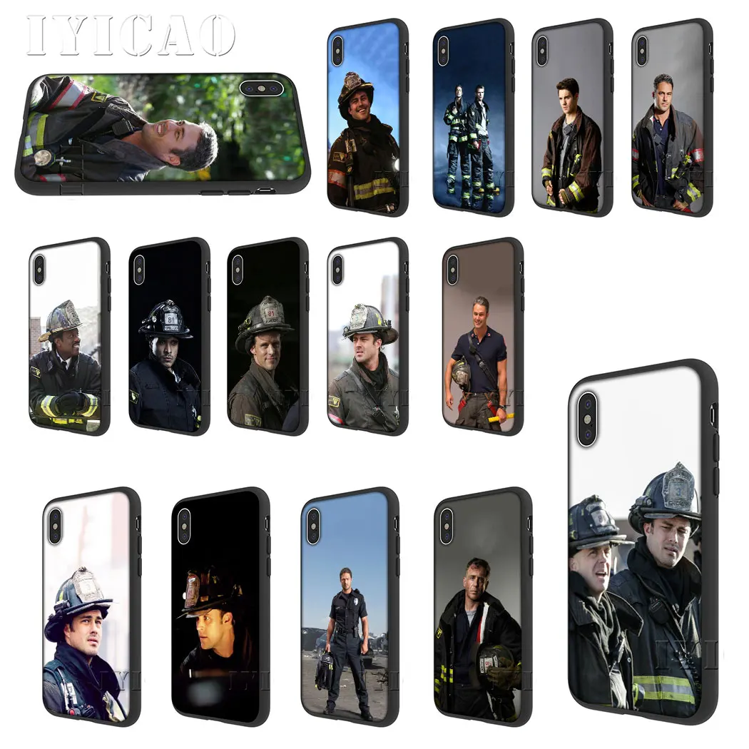 IYICAO Chicago Fire Tv Series Мягкий силиконовый чехол для iPhone 5 5S SE 10 X XS XR Max 6 6s 7 8 Plus 11 pro max |