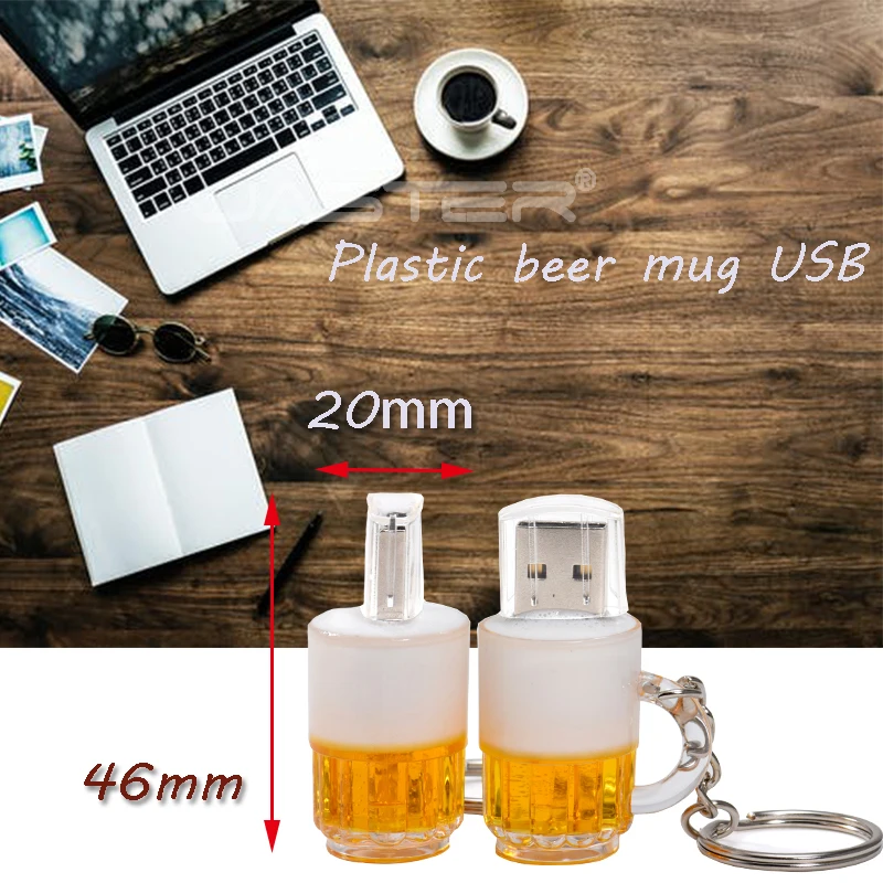 JASTER Beer Keyshain USB флеш-накопитель 32 ГБ 16 ГБ 8 ГБ 4 ГБ USB 2,0 флеш-карта памяти U Stick