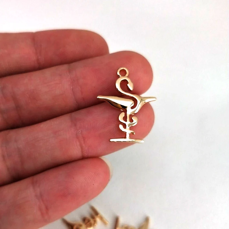 hzew 50 pcs cute pharmacy sign pendant  gift charm for women