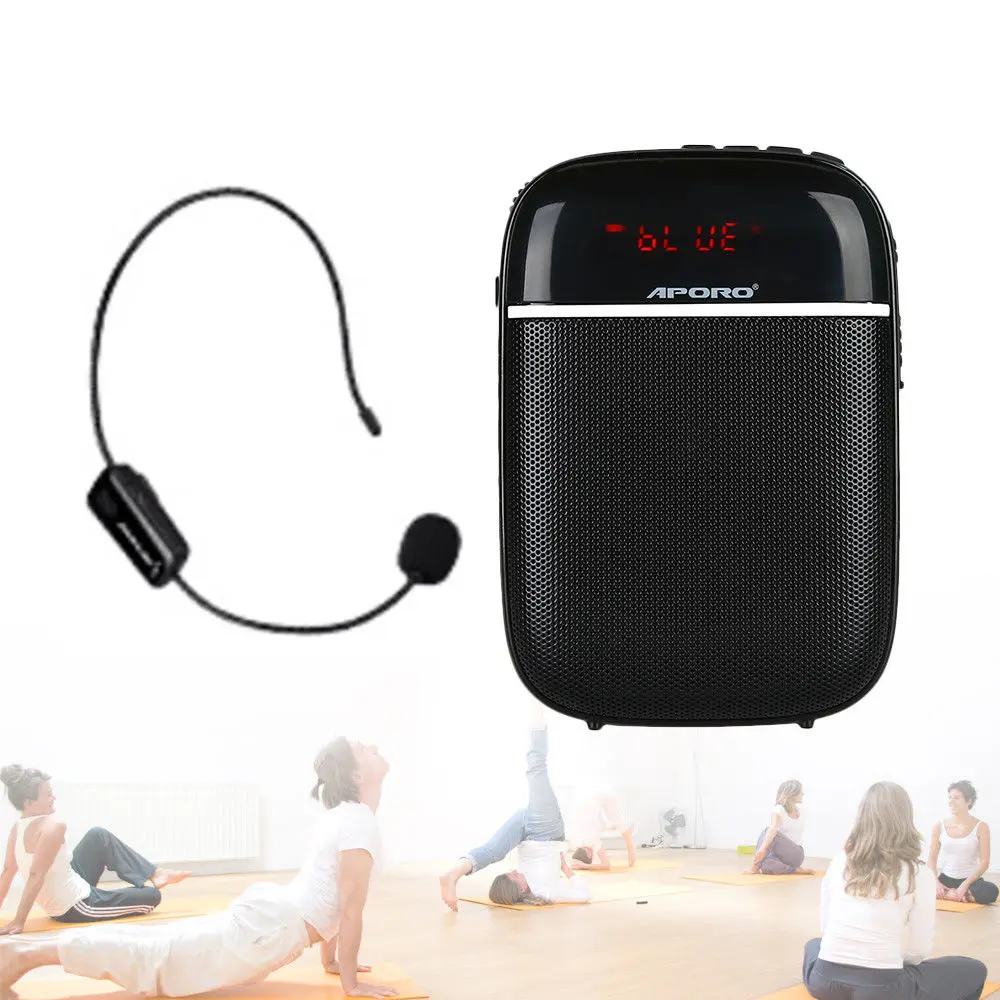 APORO T3 Bluetooth Speaker FM Radio TF Card Music Player With UHF Wireless Microphone Noise Reduction Mini HiFi Voice Amplifier |
