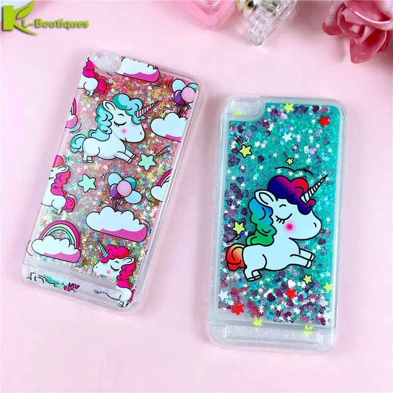 

Liquid Case on sFor Xiaomi Redmi 6A Case for Xiomi Xiaomi Redmi 6A 5A 5 Plus Note 4 4X Phone Cases Unicorn Soft Silicone Cover