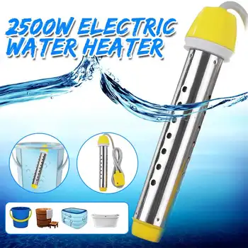 

Floating Electric Heater Boiler Water 220V 2500W Heating Portable Immersion Suspension Bathroom Swimming Pool EU US