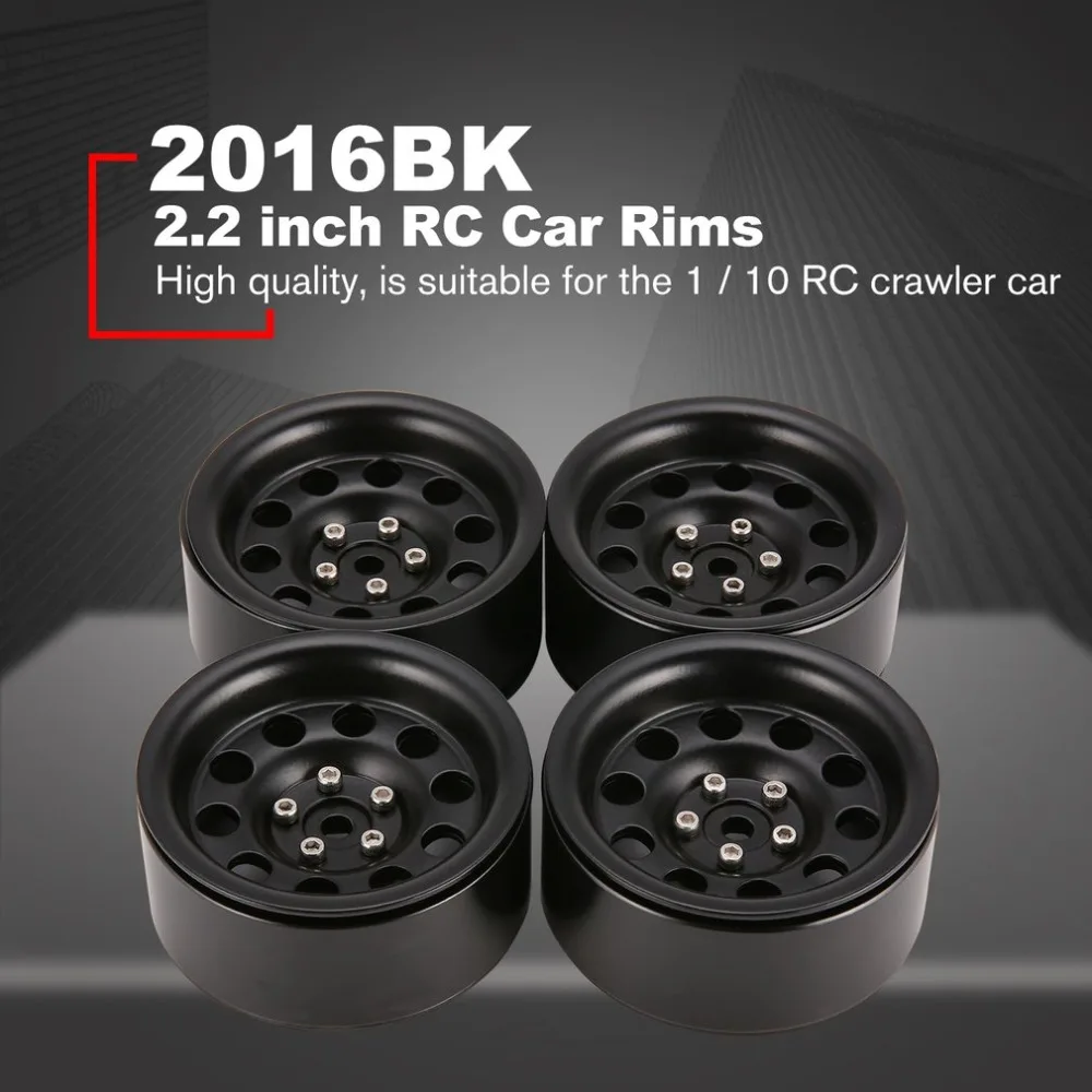 

HOT 4Pcs 64mm Metal Beadlock Rim Part for 1/10 RC Rock Crawler Axial SCX10 RR10 90053 AX10 Wraith 90056 90045 RC Car Accessories