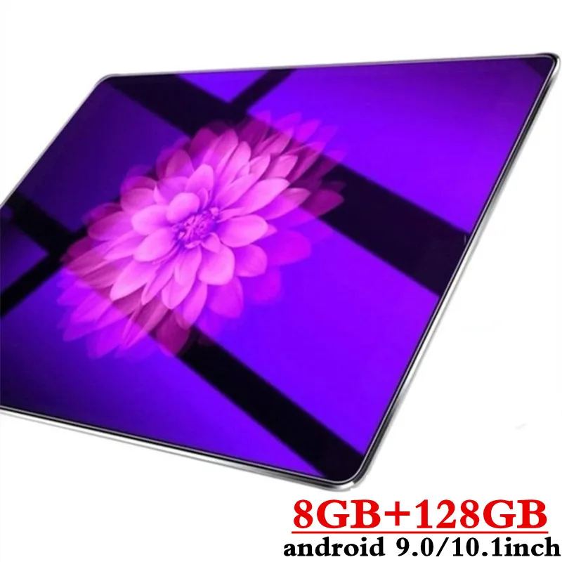  10.1 inch 2.5D screen 3G 4G LTE Dual SIM card Tablet PC Octa Core 8GB RAM 128GB ROM Android 9.0 Tab