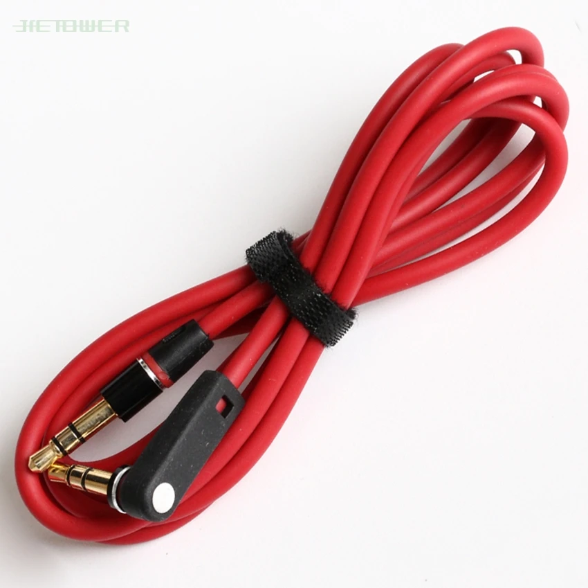 50pcs lot Red 4 to 4 3 to 3 Elbow Audio Cable 3 5mm Male to Male Detox Pro Headphone Replacement Audio Extension Cable cheap