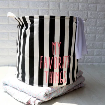 

Waterproof Canvas Sheets Laundry Clothes Laundry Basket Storage Folding Storage Organizer Holder Pouch YB090M69