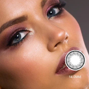 

14.0mm Beautiful Pupil Color Contact Lenses Prescription Female Path Cute Multicolor Party Gift Cartoon Girl Cosplay Two Pieces