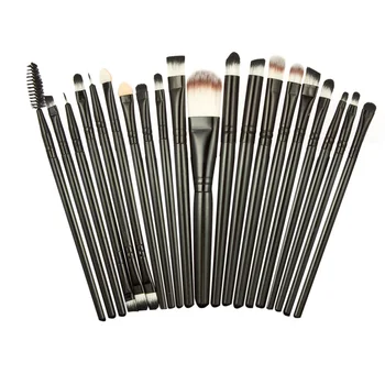 

20Pcs/Set Makeup Brushes Set Face Cosmetic Powder Foundation Eyeshadow Eyebrow Eyeliner Brushes with Sponge Puff Tool Kits