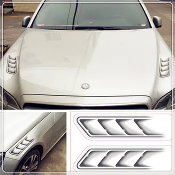 

3D Shark Gills Car Stickers Vent Air Flow Fender FOR Subaru VIZIV-2 Exiga Tribeca G4e B9 R1 Pleo Baja B5-TPH BRZ VIZIV-7 Levorg