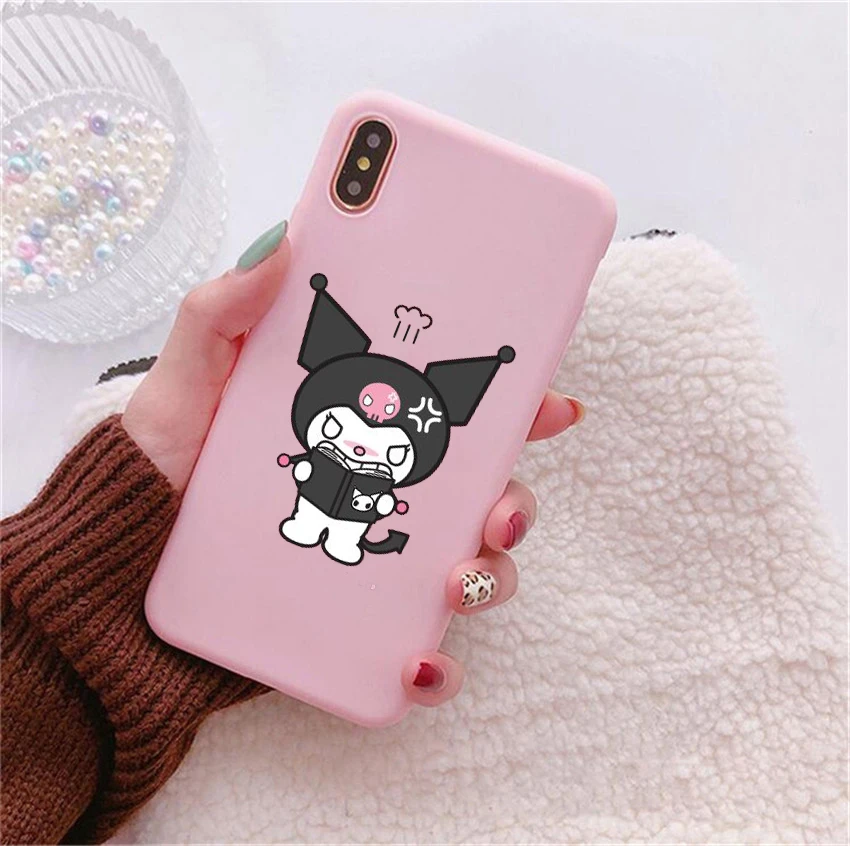 Koomi милый розовый Мягкий Силиконовый ТПУ чехол для телефона iPhone 6S 7 8 Plus X XR XS Max 11 11Pro 11Pro Max