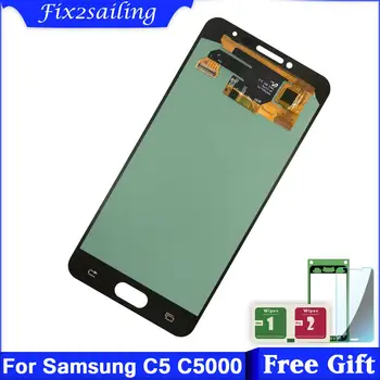 

Super AMOLED LCD For Samsung Galaxy C5 C5000 LCD Display Touch Screen Assembly phone replacement parts