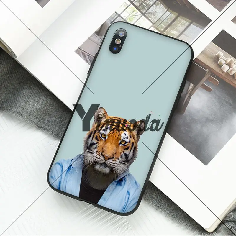 Animal portrait elephant owl tiger panther