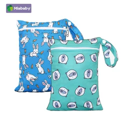 Miababy bolsa de fraldas de pano pul, bolsa impermeável de 18*25cm para fraldas inserções mini fashion saco molhado