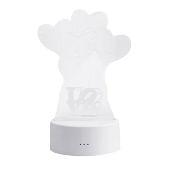 

1 Pc Table Lamp Light Colorful Changing 3D LED Acrylic Touch Switch Night Light Night Lamp for Living Room Office Bedroom