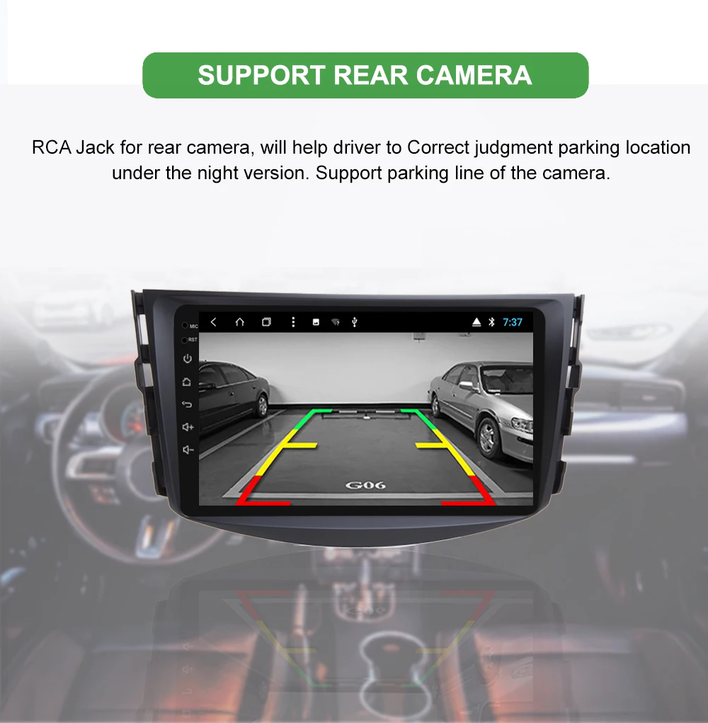 Discount Bonroad Double Din Android 9.0  Octa Core  Car Multimedia Player For TOYOTA RAV4  Car Radio Stereo, DVD Player GPS Navigation 4