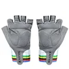 New Cycling Gloves Socks Combination Striped Half-finger Sports Bike Gloves Non-slip Breathable Bicycle Guantes Ciclismo 5