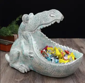 

Sales American Resin Animal Home Resin Key Storage Box Ornaments Office Desktop Livingroom Retro Figurines Craft Decoration Gift