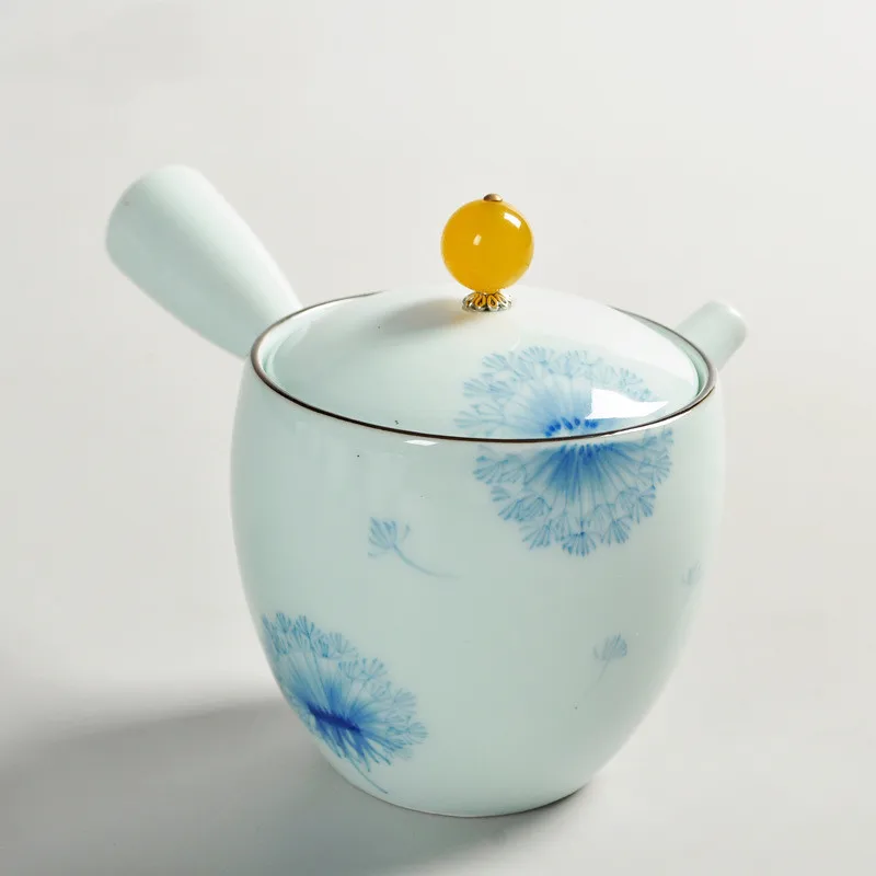 160ml Стиль Celadon ручная роспись чайник термостойкий чайный набор кунг-фу чайник офисный домашний чай набор Питьевая утварь WSHYUFEI - Цвет: 160ml
