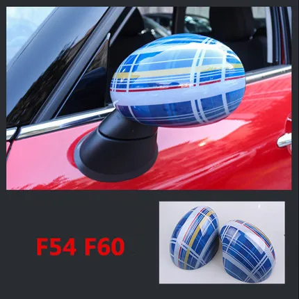 Одна пара зеркал заднего вида, декоративная раковина, чехол для Mini Cooper JCW F54 F60, аксессуары для стайлинга автомобилей, зеркальная крышка