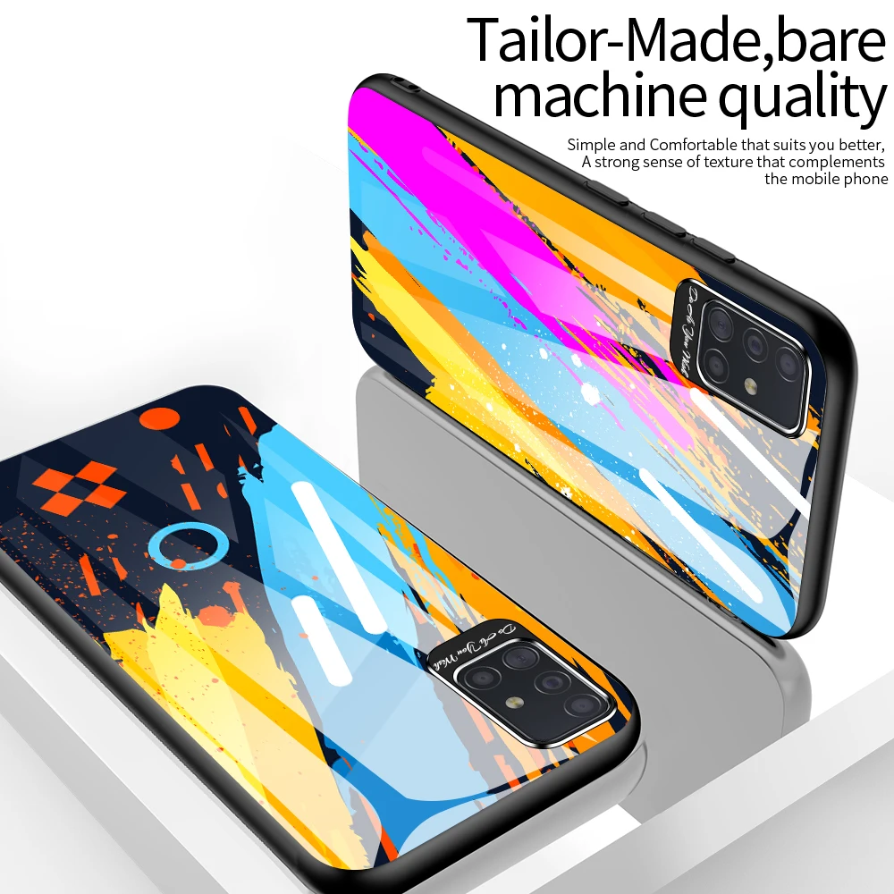 Metal Eye Protection Glass Case For Samsung Galaxy S20 Ultra S10 Plus E Note 10 Pro A51 A71 A70 A30S A50S A20 Back Cover Fundas Metal Eye Protection Glass Case For Samsung Galaxy S20 Ultra S10 Plus E Note 10 Pro A51 A71 A70 A30S A50S A20 Back Cover Fundas
