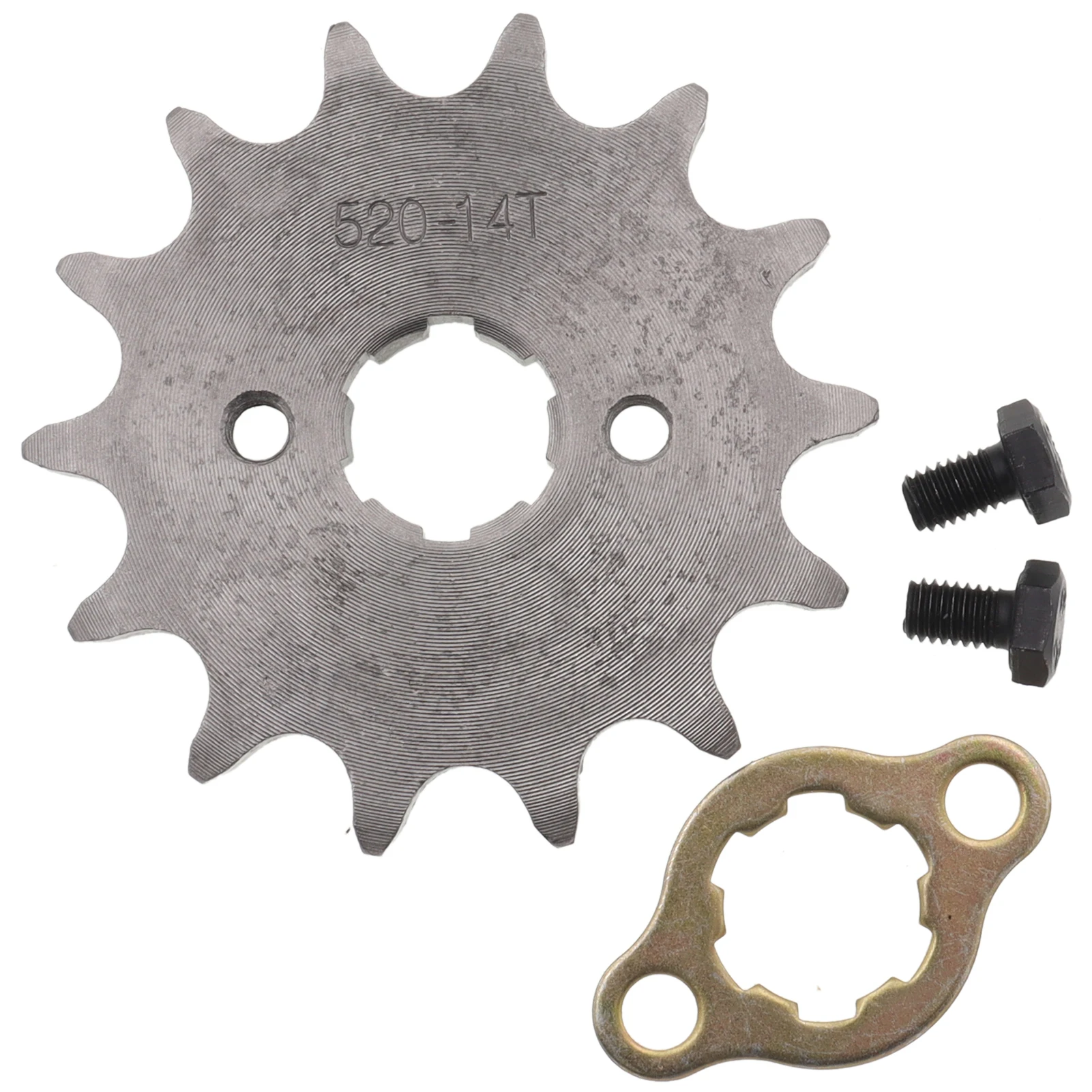 520# 10T 11T 12T 13T 14T 15T Teeth 20mm Chain Sprocket With Retainer Plate Locker for Motorcycle Dirt Bike ATV