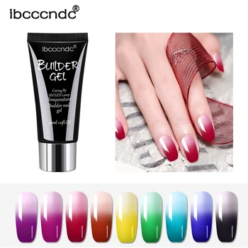 

30g New Thermal Quick Building UV Gel Acrylic Poly Extension Gel Nail Tips Temperature Color Change UV Builder Nail Art Gel