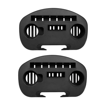 

2Pcs Oval Zero-Gravity Chair Cup Holder With Slot For Mobile Equipment And Snack Bowl