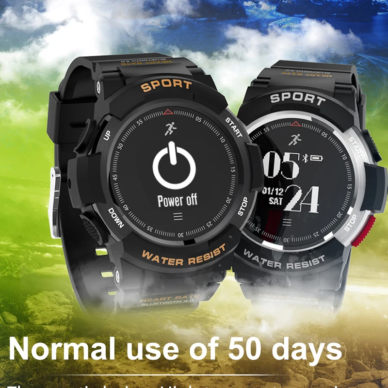 F6 Smartwatch Sleep Monitor Waterproof Bluetooth 4.0 Dynamic Heart Rate Monitor Smart watch For Android Apple Smart Phone