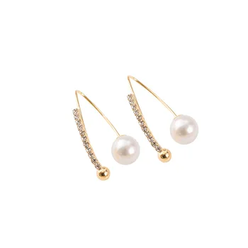

Punk S925 Needle Earrings Temperament Pearls 2020 New Net Red Simple Fashion Earrings Korean Version Ladies
