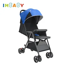 IMBABY Foldable Stroller Portable Baby Stroller Outdoor Adjustable Four Wheels Stroller For Infant Of 0- 36 Months