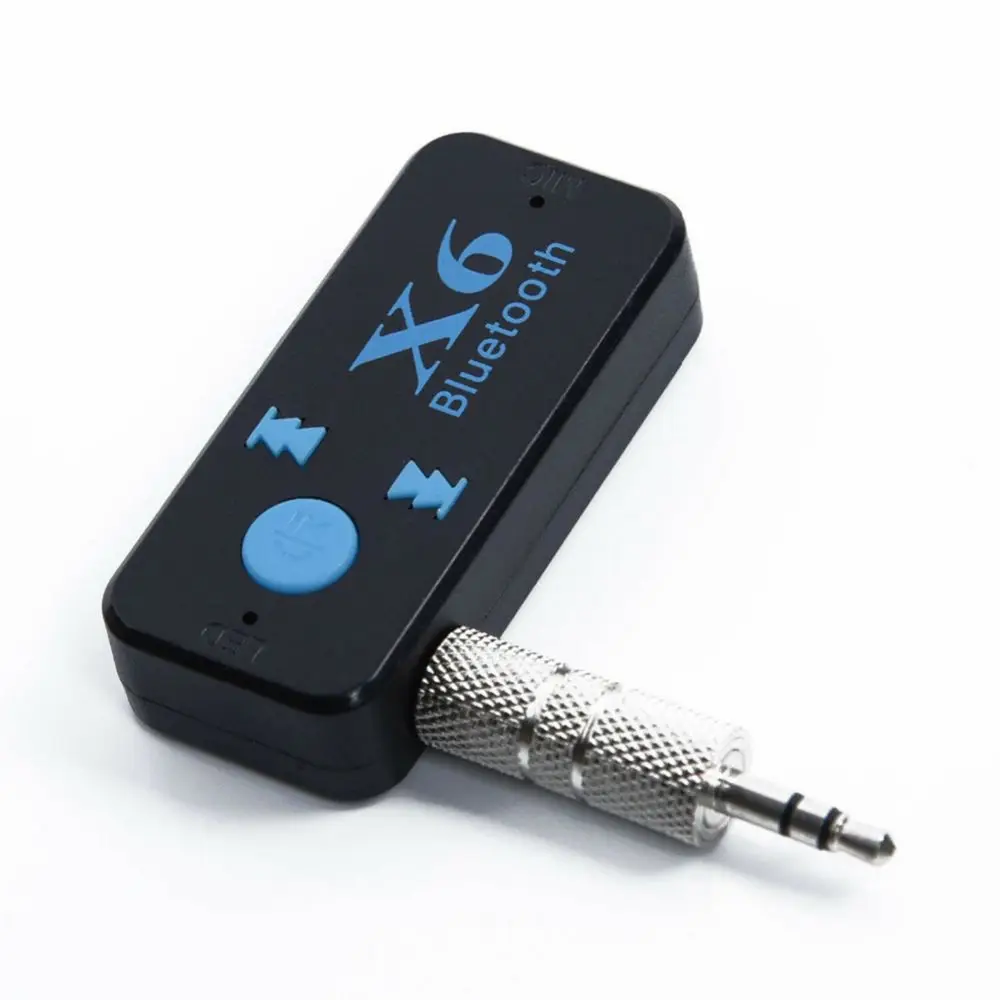Беспроводной автомобильный аудиоприемник X6 Bluetooth 3 5 стерео комплект с адаптером
