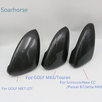 

For Volkswagen Golf Mk6 Mk7 R20 Car Side Wing Mirror Cover For Scirocco Passat B7 CC beatle Rearview Mirror Cover Caps