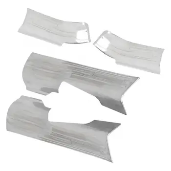 

Silver Stainless Steel Door Sill Scuff Cover Trim Anti Scratch Fits for Wrangler JL/JLU 2018-2019 car accessories