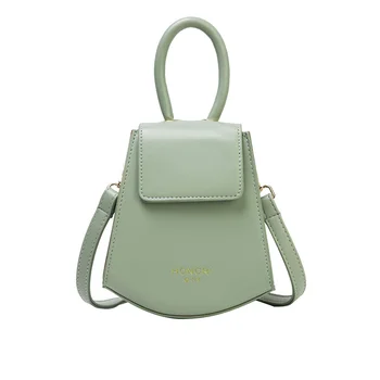 

Designer Quality PU Personality Portable Small Bag 2020 New Black Wild Girl Shoulder Diagonal Mobile Phone Bag Change Key Bag