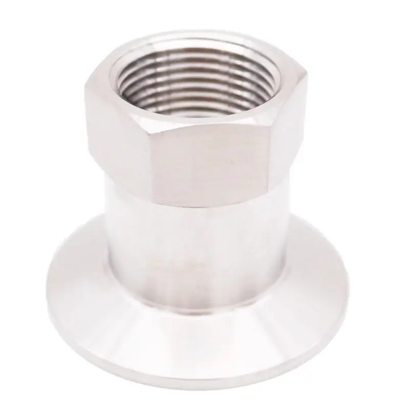 2" Tc X 1" Fpt 64mm Od 304 Stainless Steel Sanitary Brewer Hardware