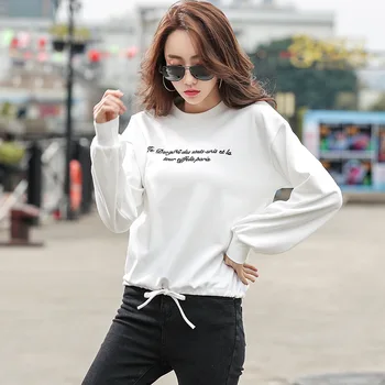 

Streetwear Long Sleeve Colorblock Tee Tops Shoulder Pocket Front Casual T-Shirt Women Tops