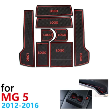 

Anti-Slip Rubber Cup Cushion Door Groove Mat for MG5 MG 5 2012-2016 8Pcs Accessories Car Stickers mat for phone 2013 2014 2015