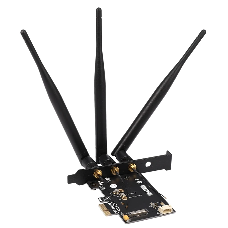 Антенны 802,11+ Bluetooth 4,1 Broadcom BCM943602CS беспроводная Wifi карта для настольных компьютеров с мини Pci-E к PCI-E 1X адаптер