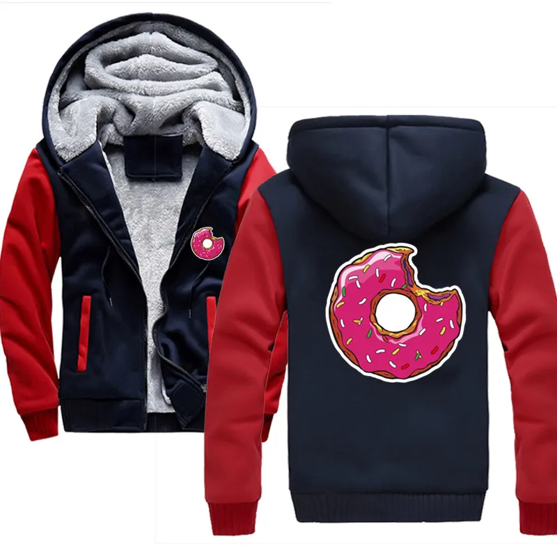 Custom Doughnut толстовки Зима Новая мода уличная панк Крутая толстовка мужская Толстовка камуфляжная брендовая Толстовка пальто