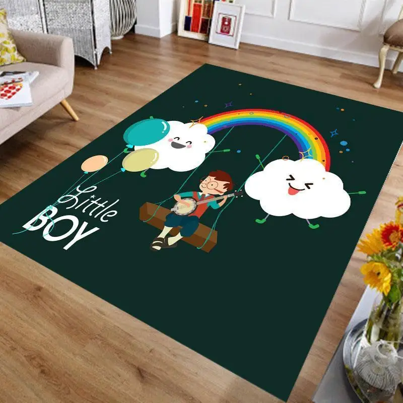 Маленькая Две звезды De Priere Tapis Chambre Fille черный Кухня радио пушистые Дети Dywanik области ковер килим для Гостиная
