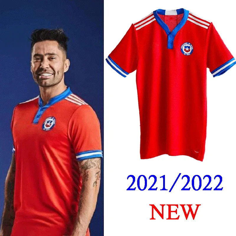 2021 Чили футбольная Джерси 2022 Medel Алексис Артуро видал Эрик пулгар футбольные